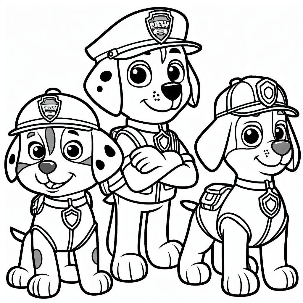 Dibujos para colorear e imprimir Paw Patrol