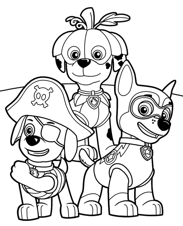 Dibujos para colorear e imprimir Paw Patrol