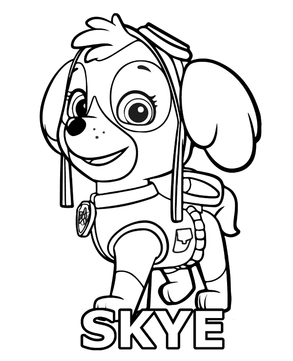 Dibujos para colorear e imprimir Paw Patrol