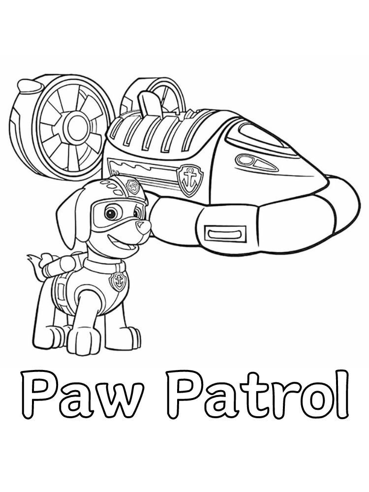 Dibujos para colorear e imprimir Paw Patrol