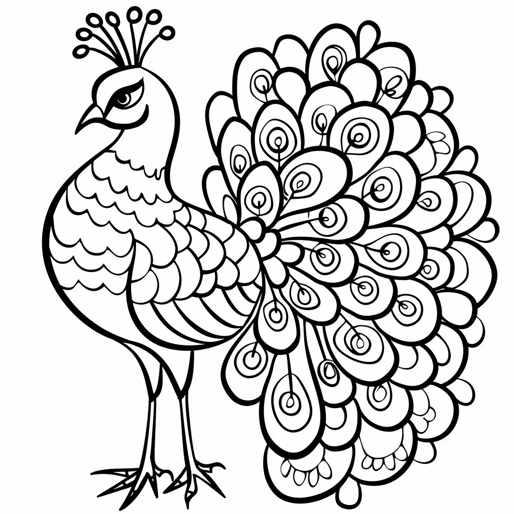 Dibujos para colorear e imprimir Peacock