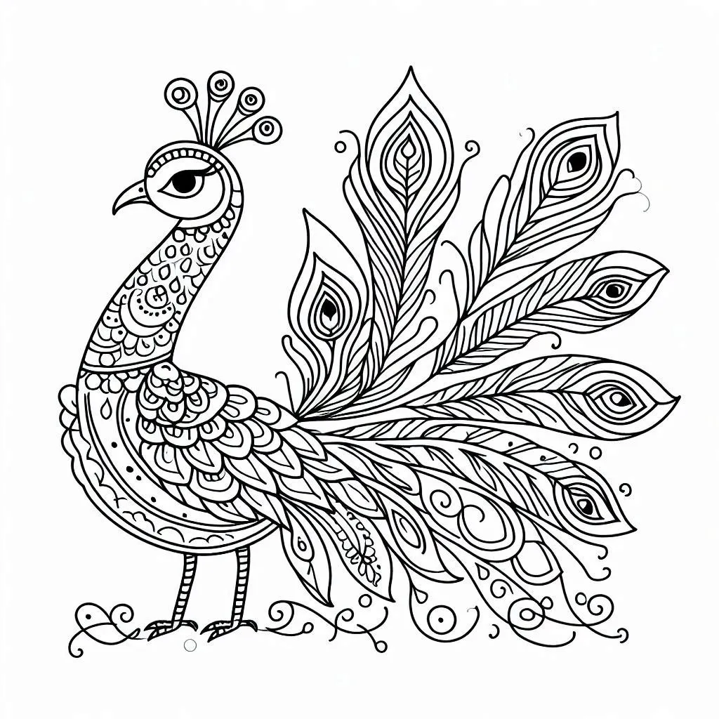 Dibujos para colorear e imprimir Peacock