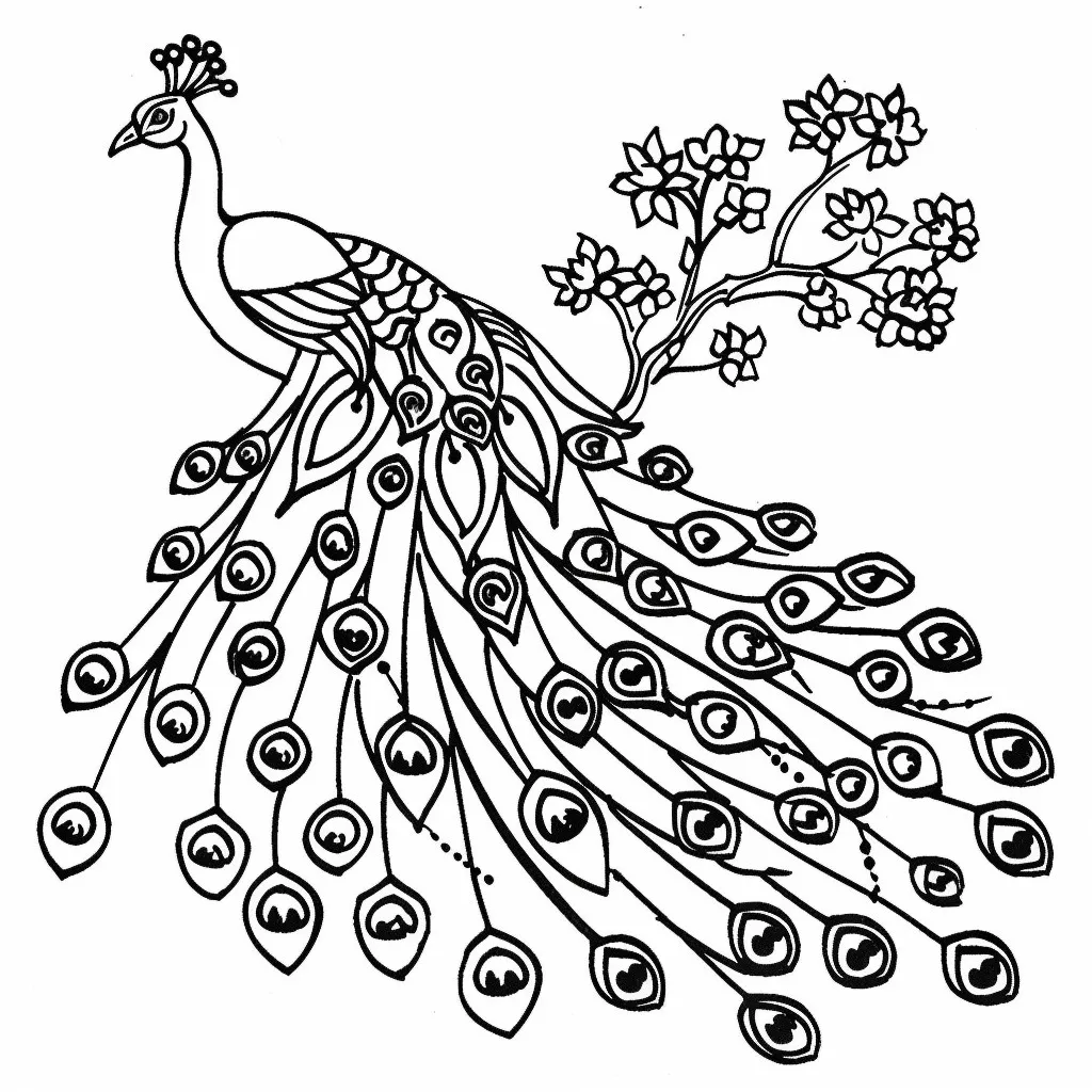 Dibujos para colorear e imprimir Peacock