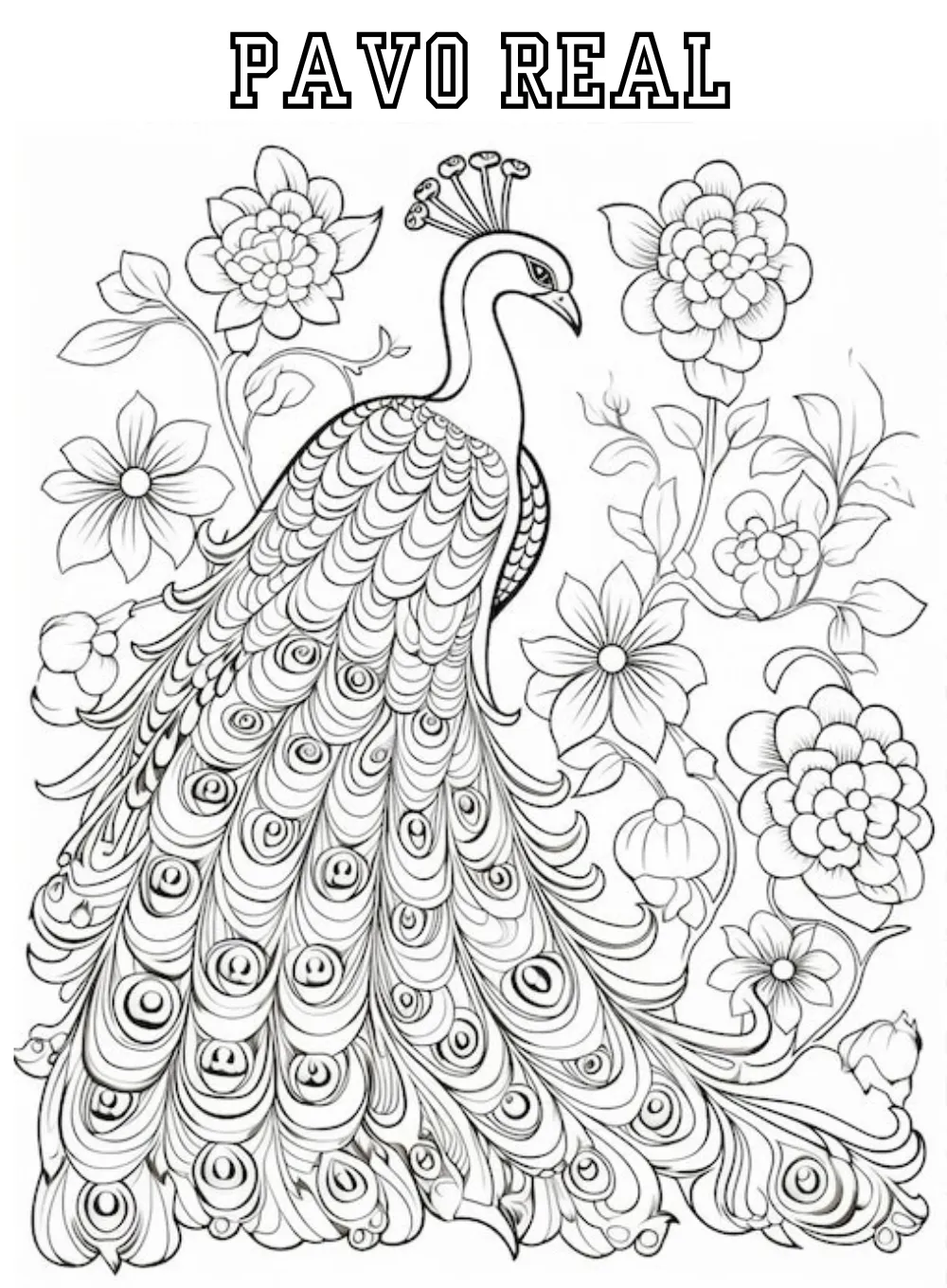 Dibujos para colorear e imprimir Peacock