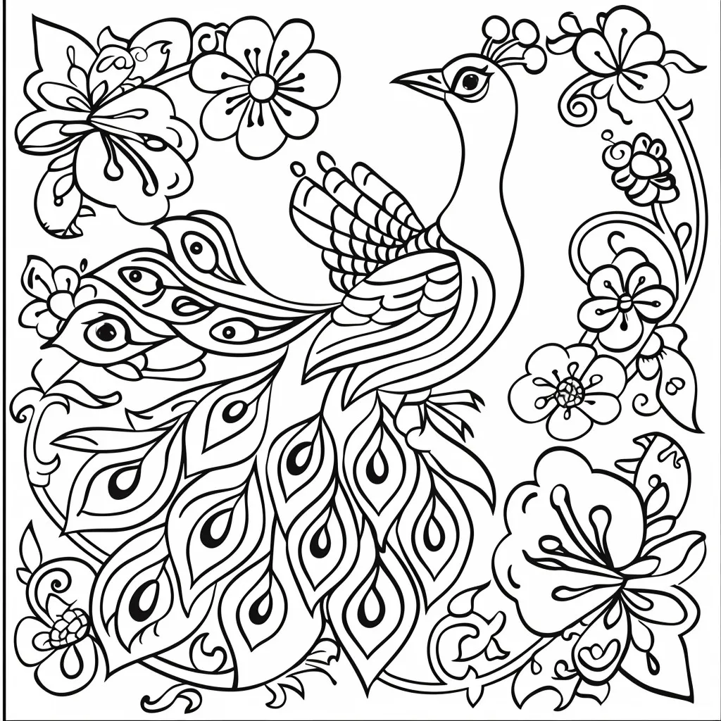 Dibujos para colorear e imprimir Peacock