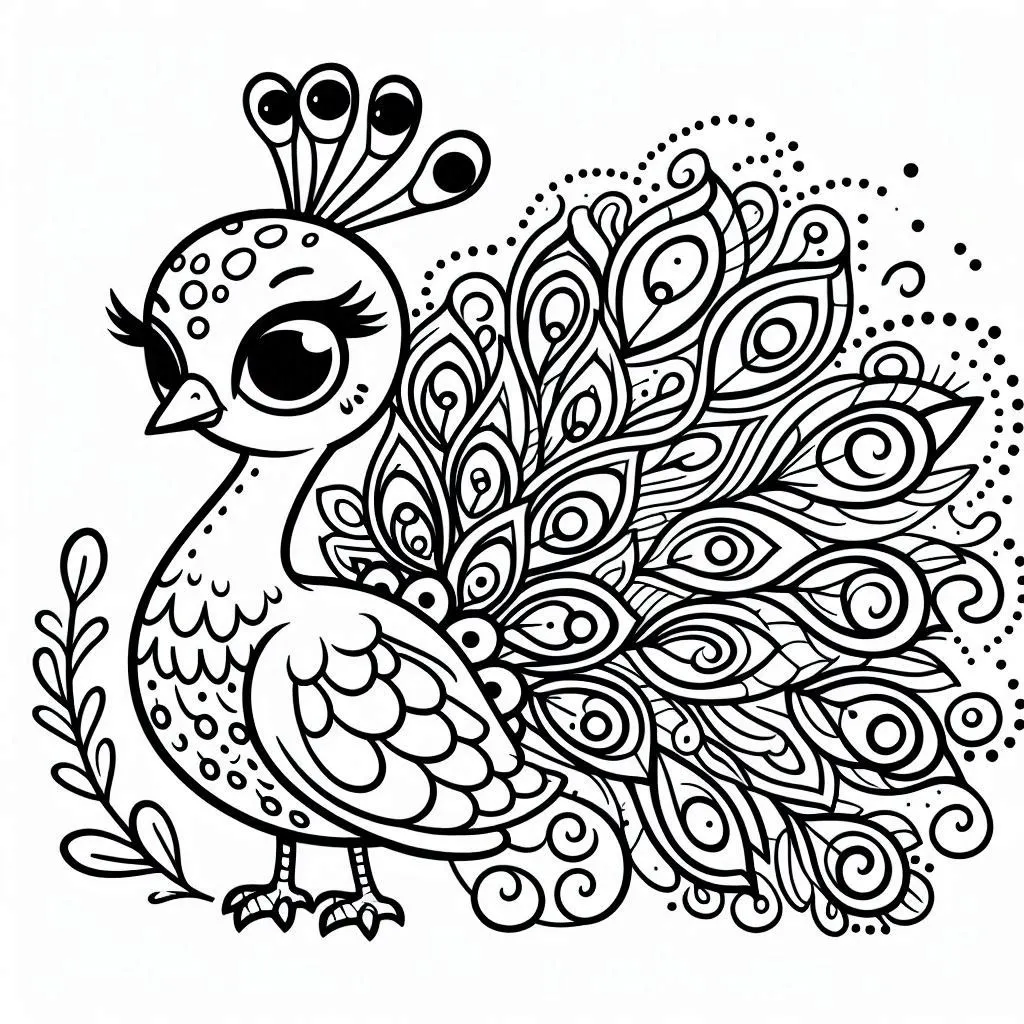 Dibujos para colorear e imprimir Peacock