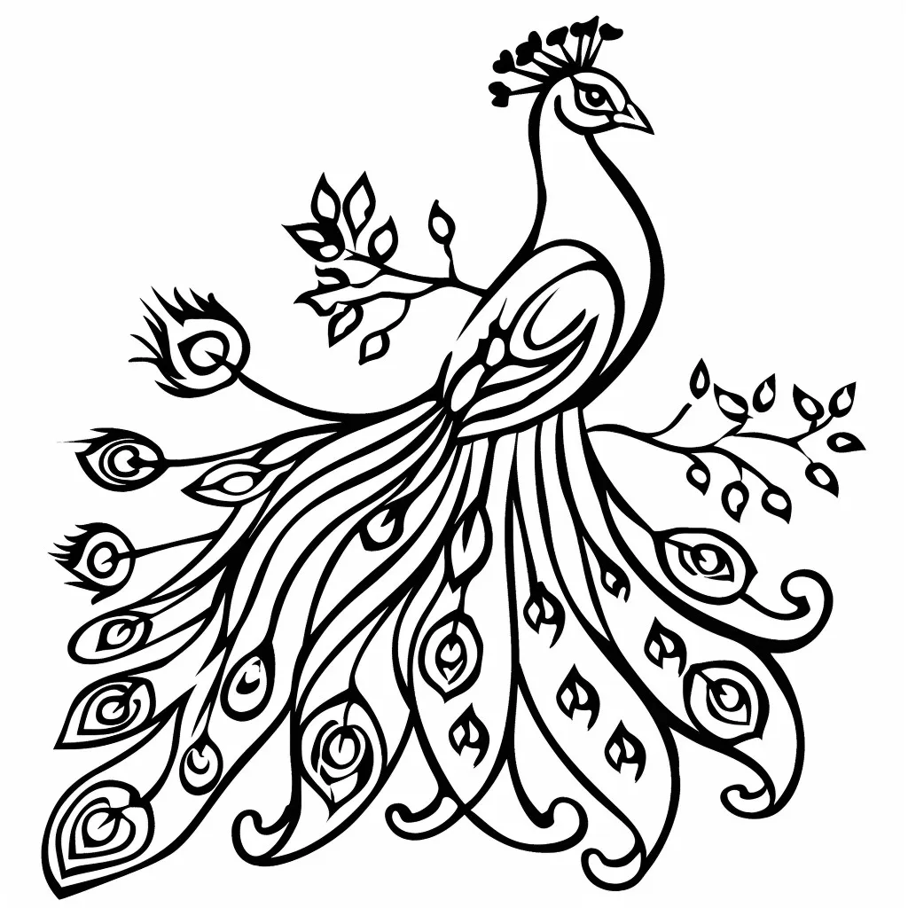 Dibujos para colorear e imprimir Peacock