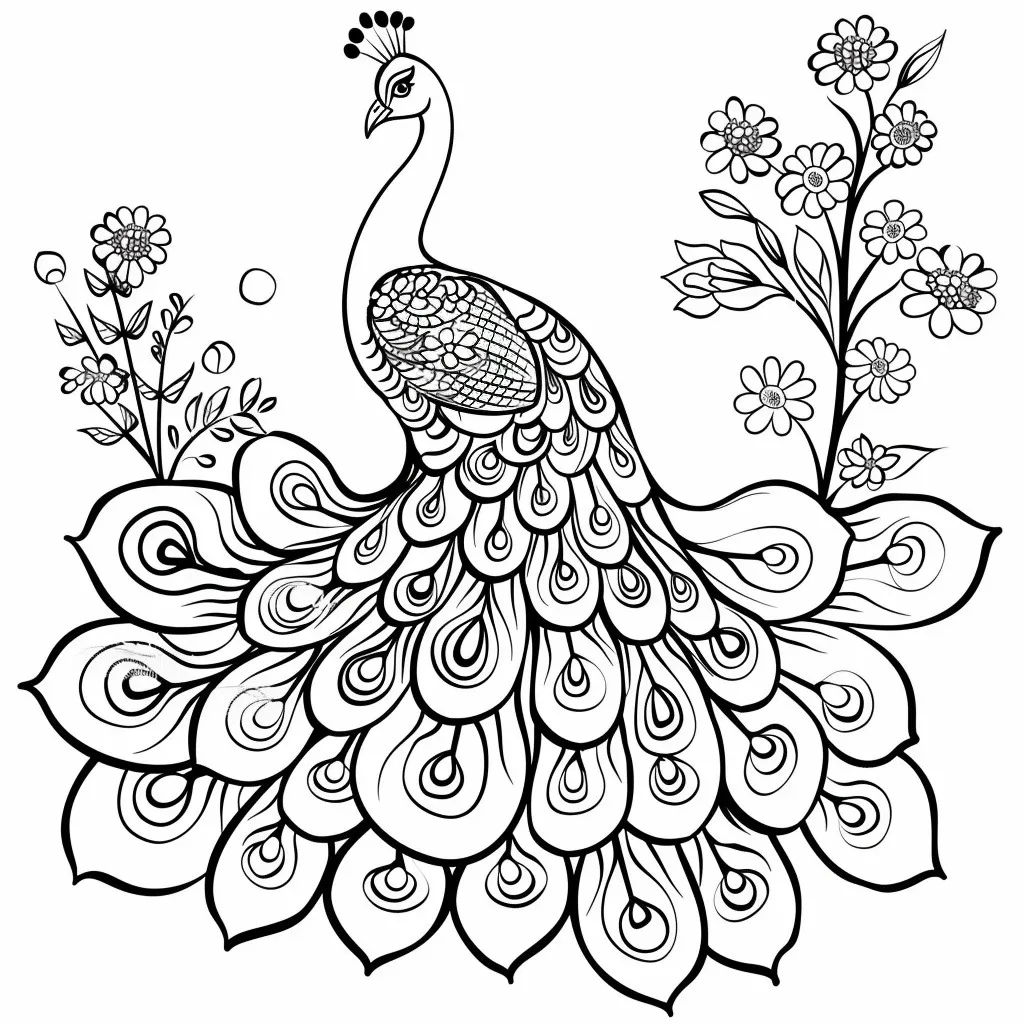 Dibujos para colorear e imprimir Peacock