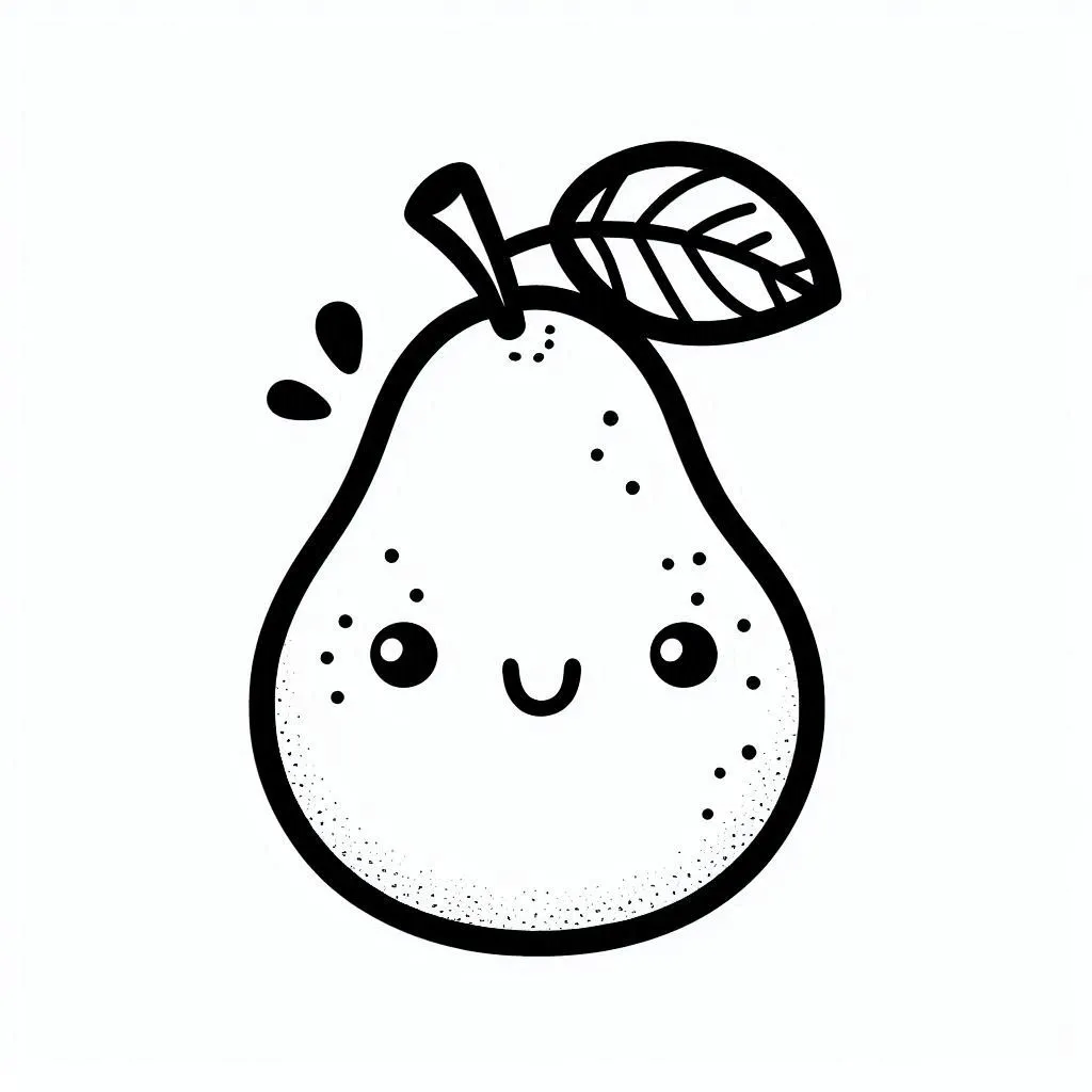 Pear coloring pages 18