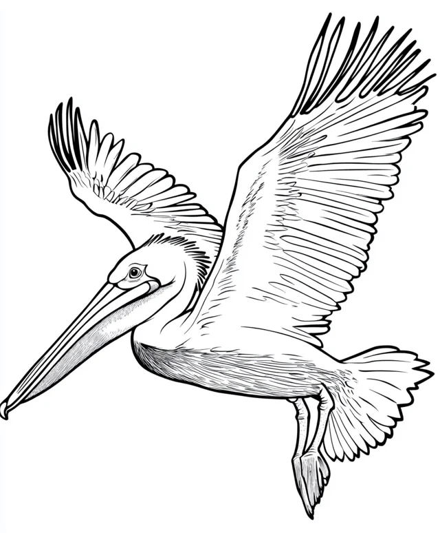 Dibujos para colorear e imprimir Pelican