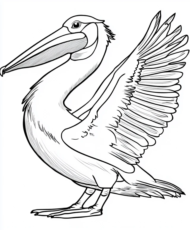 Dibujos para colorear e imprimir Pelican