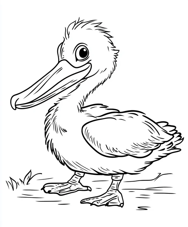 Dibujos para colorear e imprimir Pelican