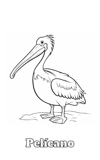 Dibujos para colorear e imprimir Pelican