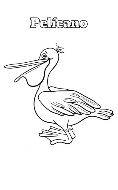 Dibujos para colorear e imprimir Pelican