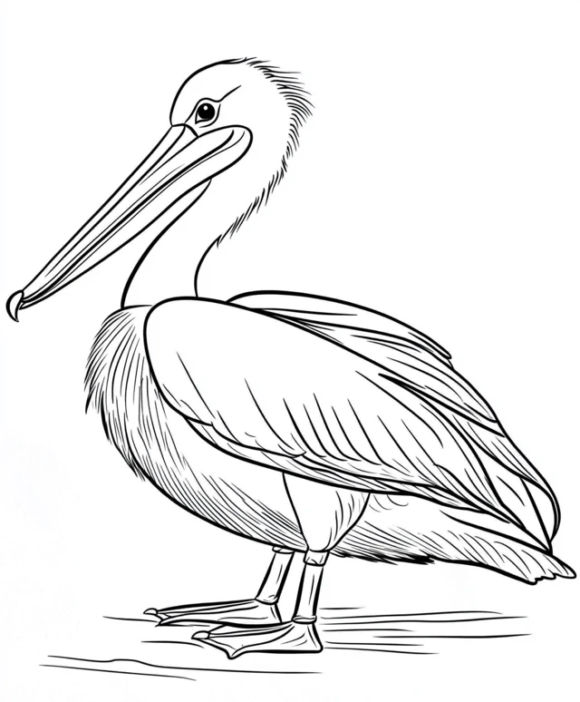 Dibujos para colorear e imprimir Pelican