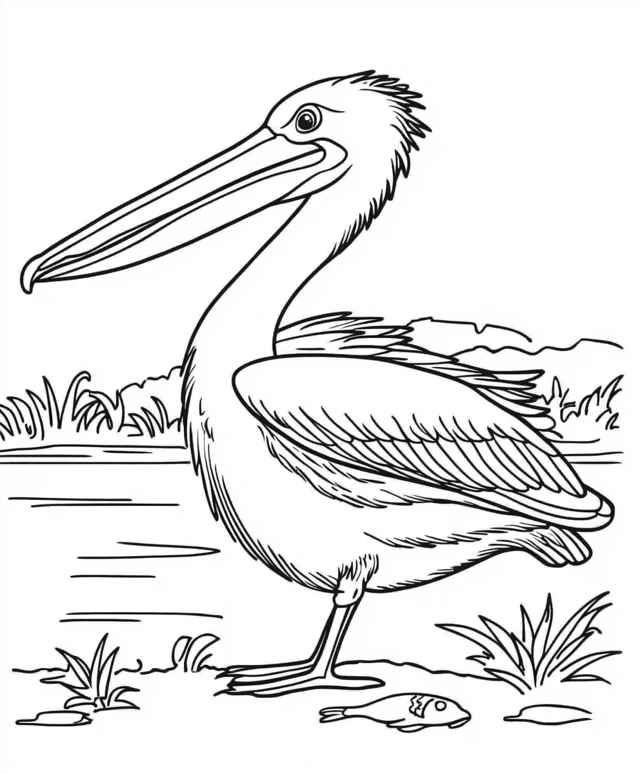 Dibujos para colorear e imprimir Pelican