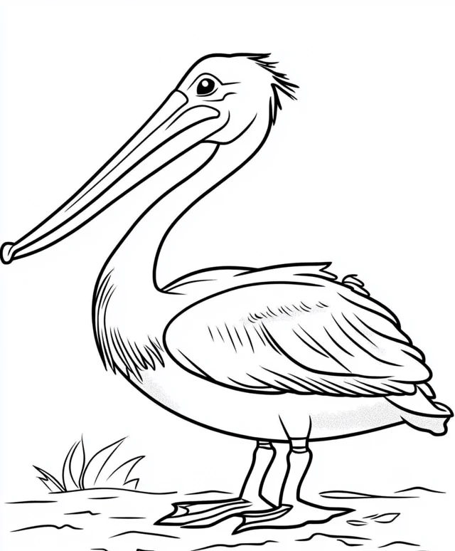 Dibujos para colorear e imprimir Pelican