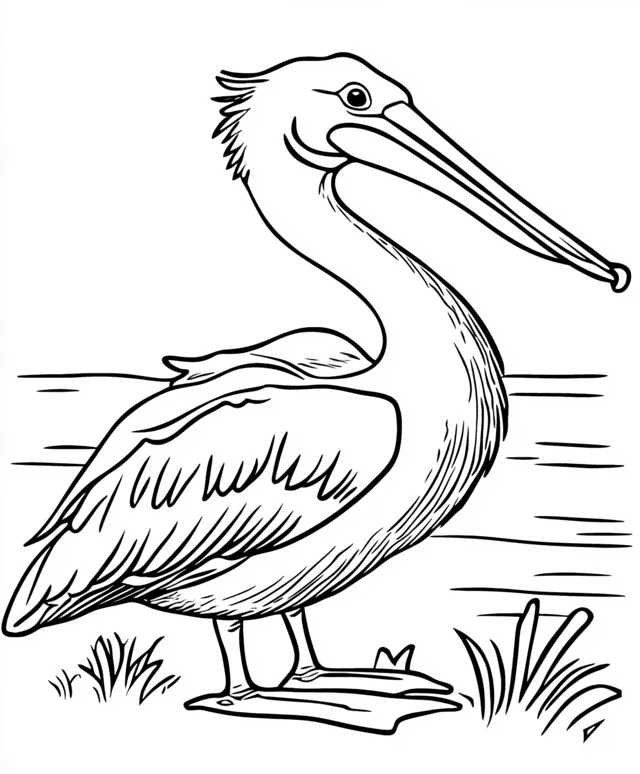 Dibujos para colorear e imprimir Pelican