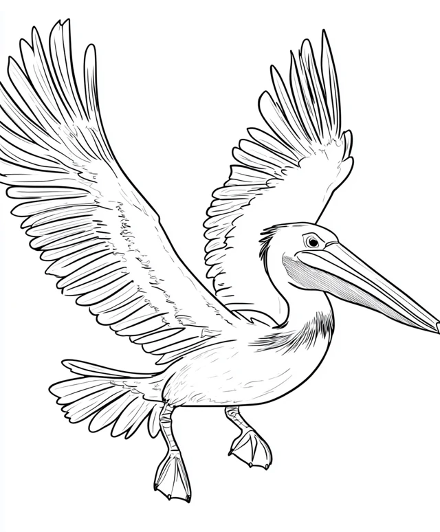 Dibujos para colorear e imprimir Pelican