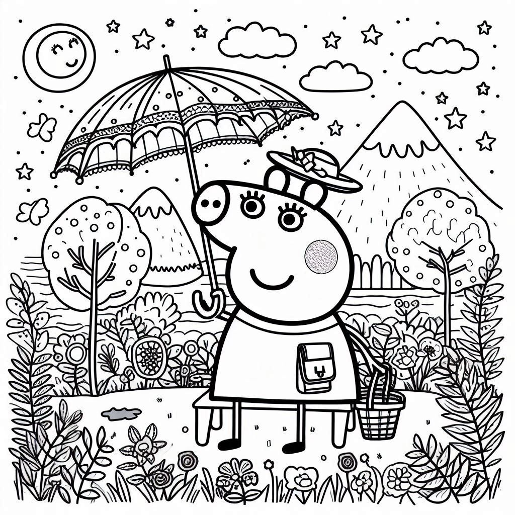 Dibujos para colorear e imprimir Peppa Pig