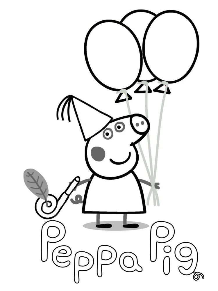 Dibujos para colorear e imprimir Peppa Pig