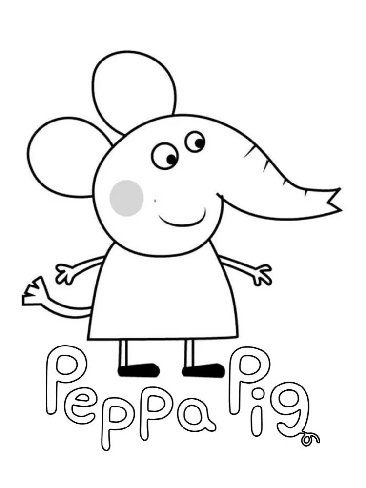 Dibujos para colorear e imprimir Peppa Pig