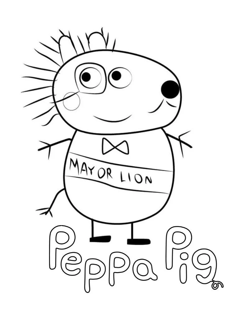 Dibujos para colorear e imprimir Peppa Pig