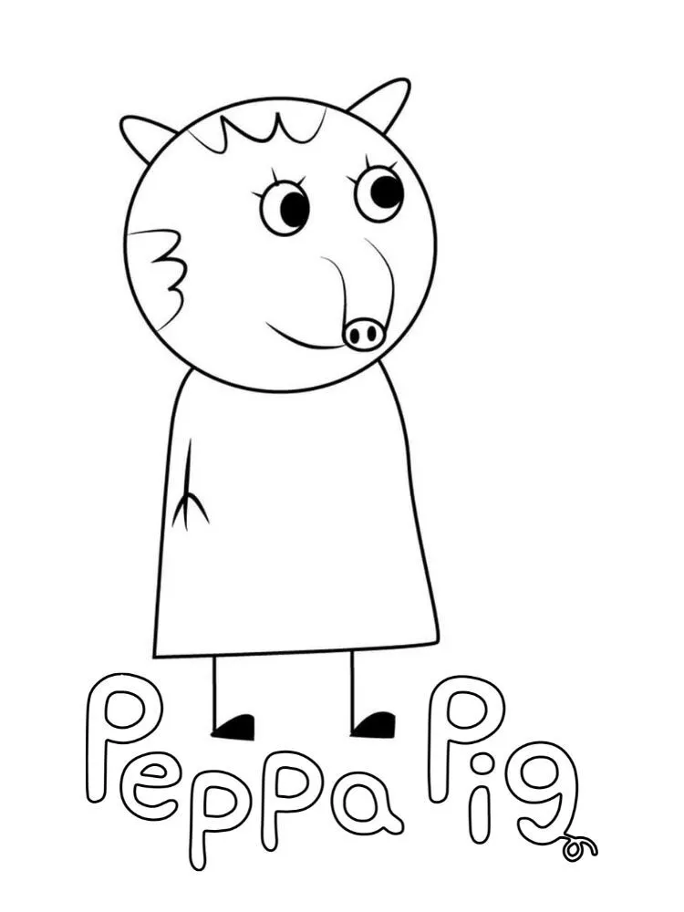 Dibujos para colorear e imprimir Peppa Pig