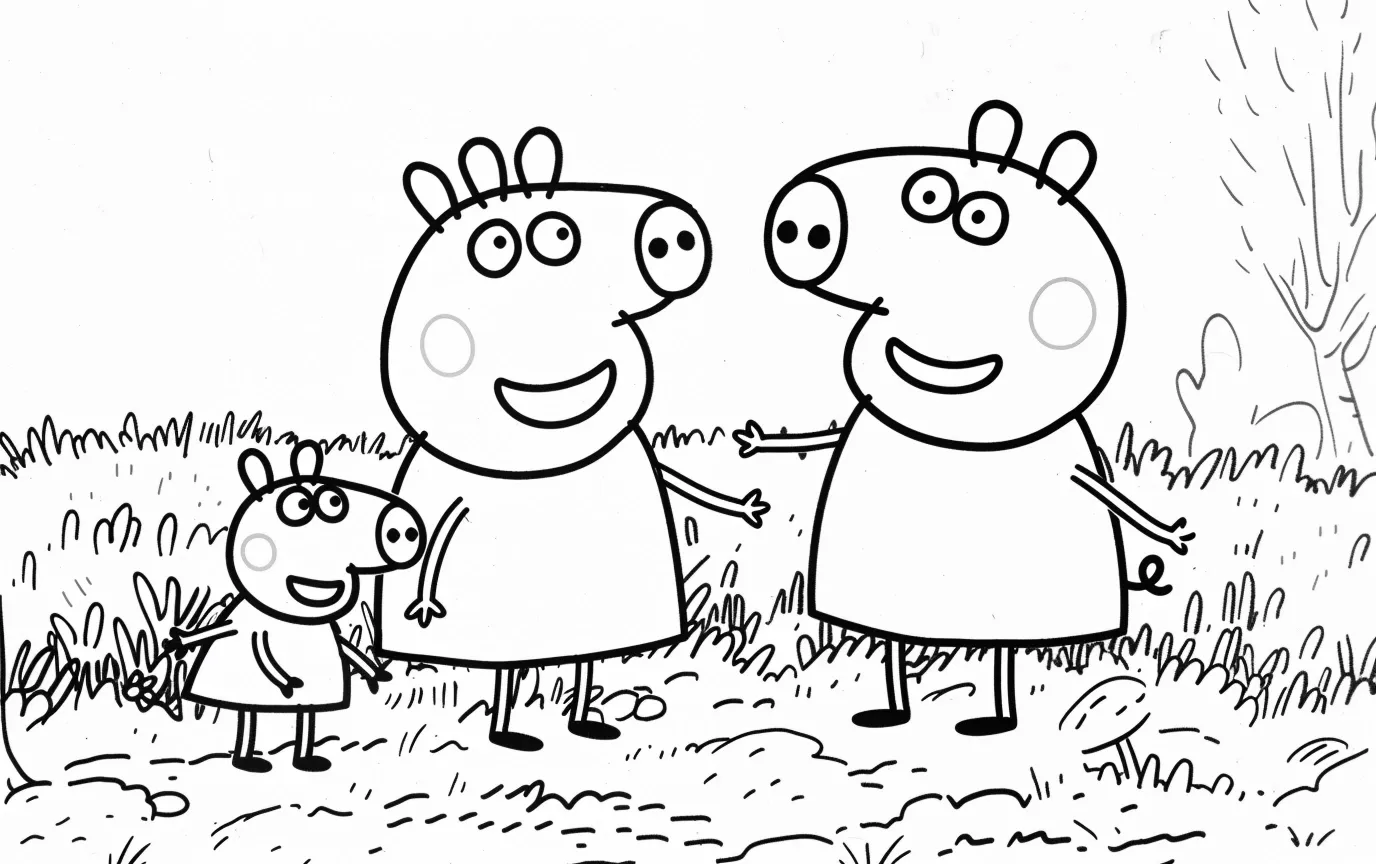 Dibujos para colorear e imprimir Peppa Pig