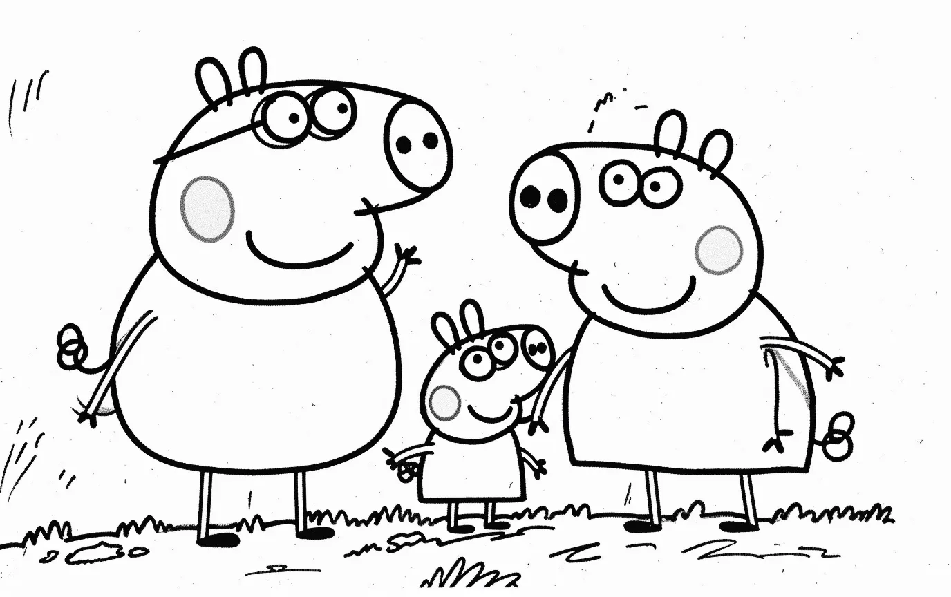 Dibujos para colorear e imprimir Peppa Pig