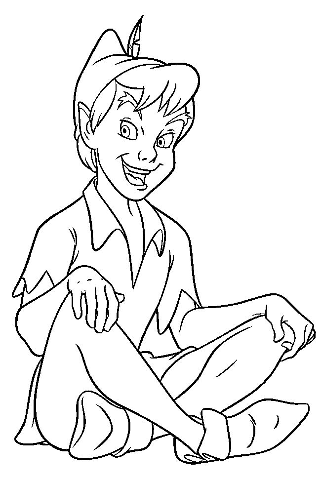 Dibujos para colorear e imprimir Peter Pan