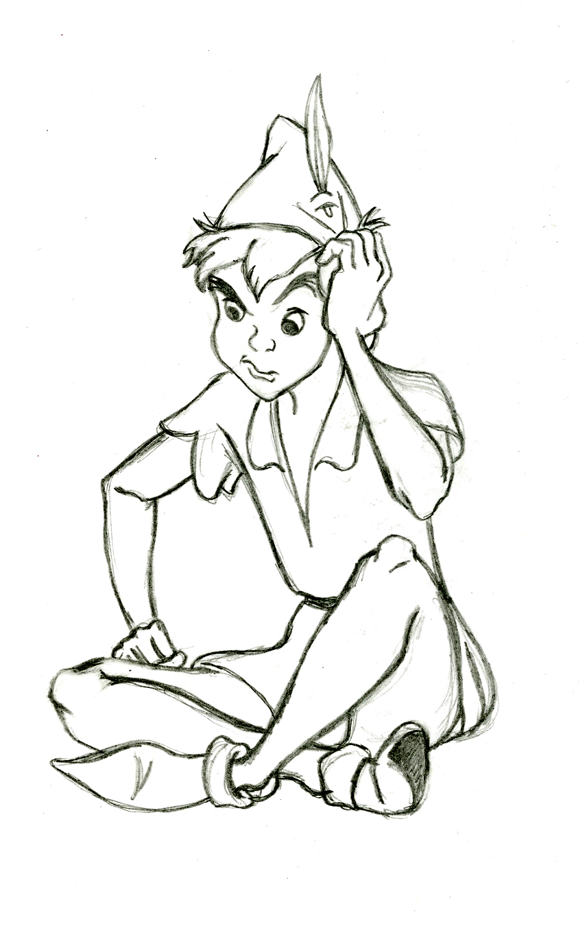 Dibujos para colorear e imprimir Peter Pan