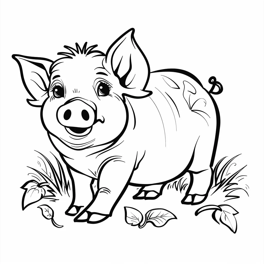 Dibujos para colorear e imprimir Pig