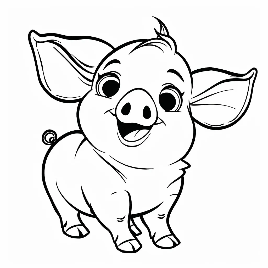 Pig coloring pages 11