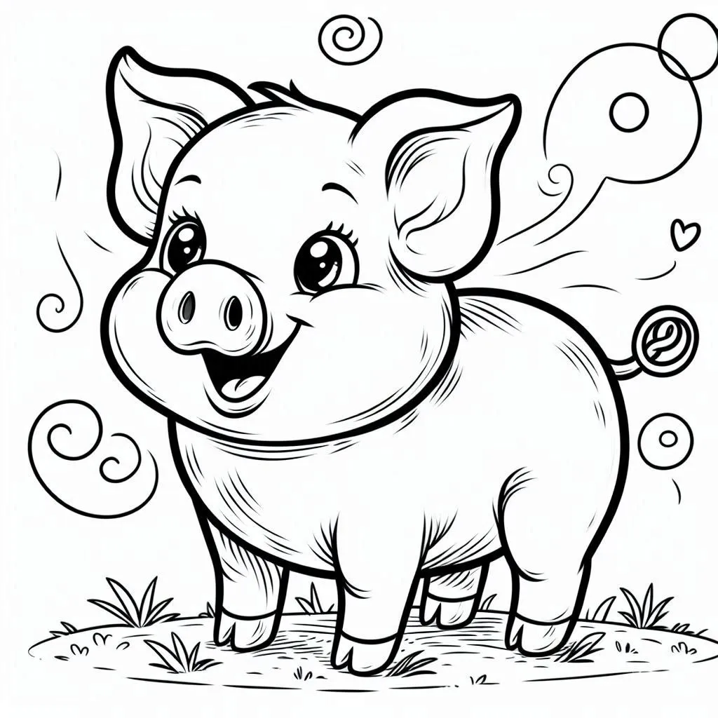 Dibujos para colorear e imprimir Pig