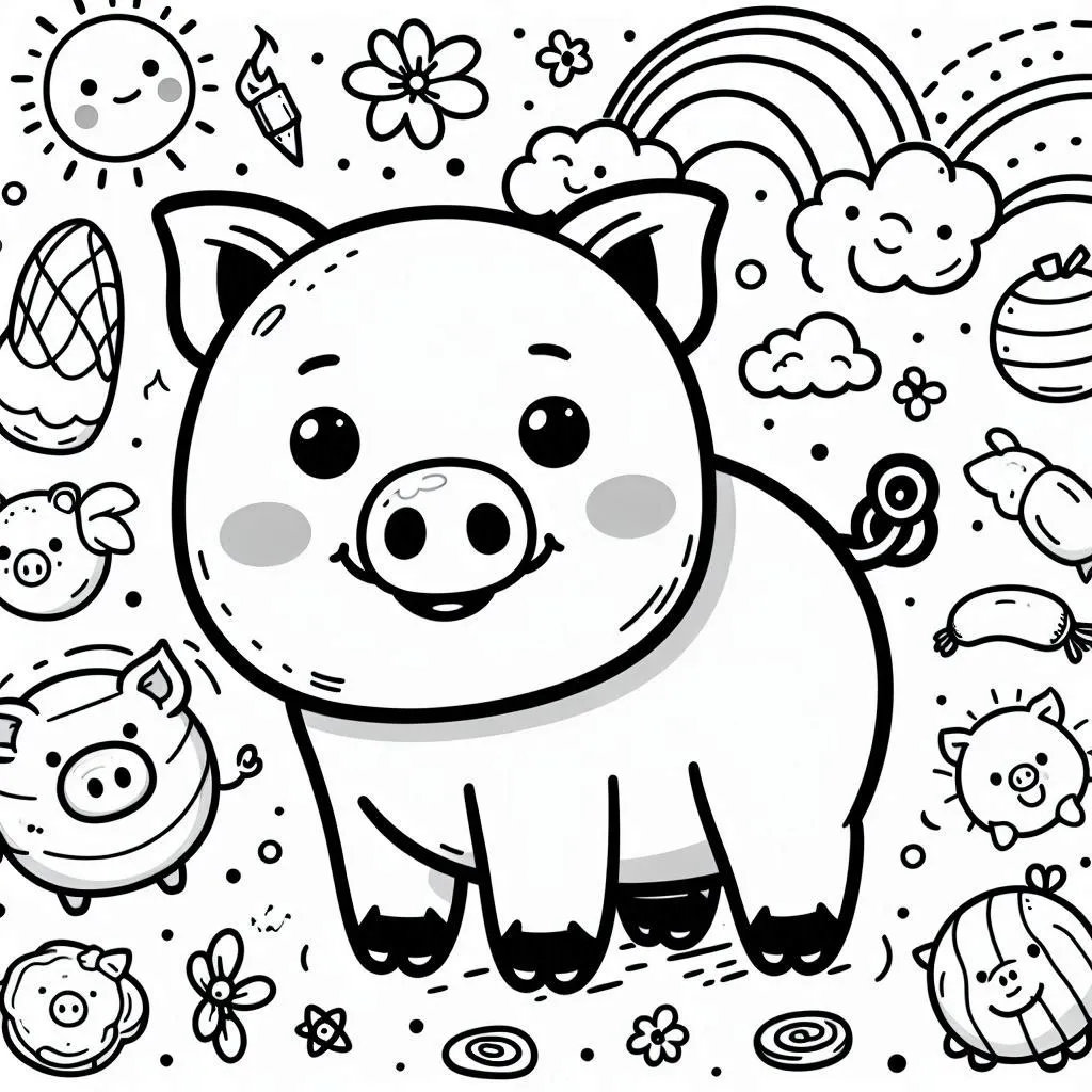 Dibujos para colorear e imprimir Pig