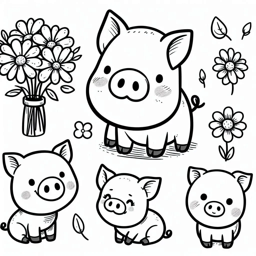 Dibujos para colorear e imprimir Pig