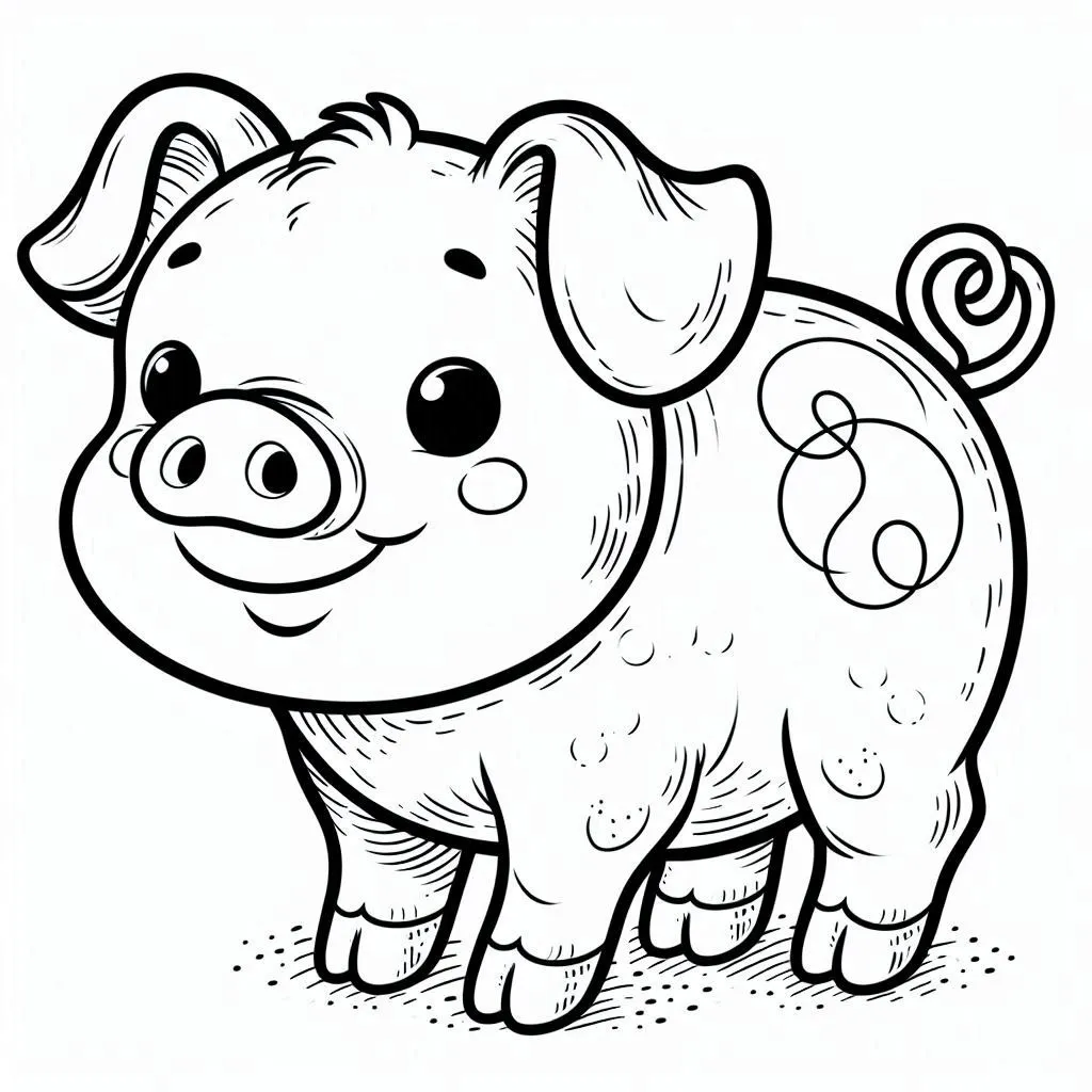 Dibujos para colorear e imprimir Pig