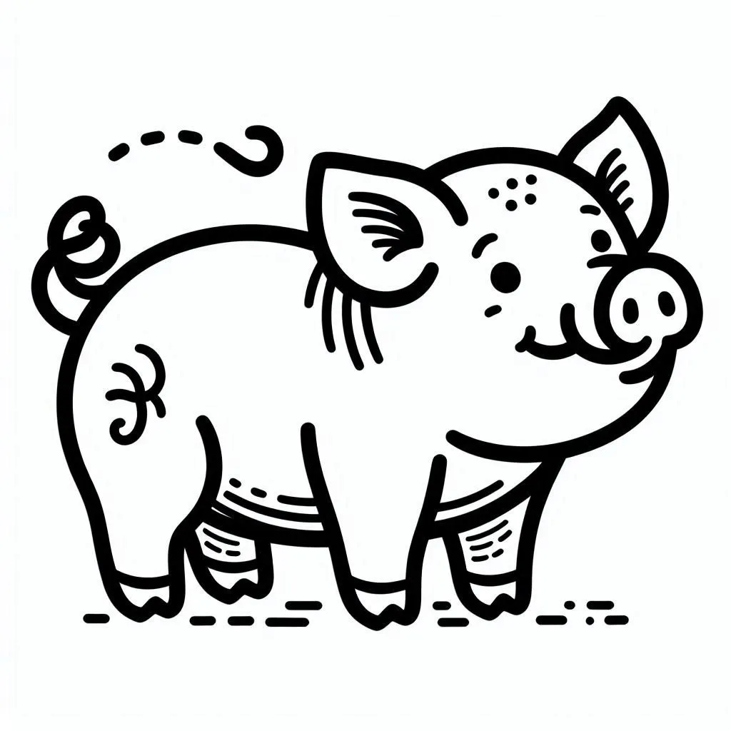 Dibujos para colorear e imprimir Pig