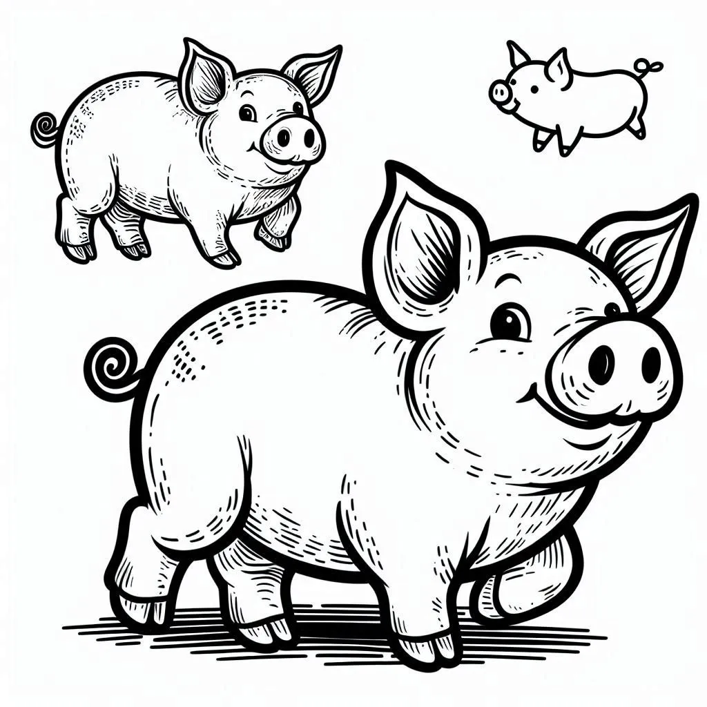 Dibujos para colorear e imprimir Pig