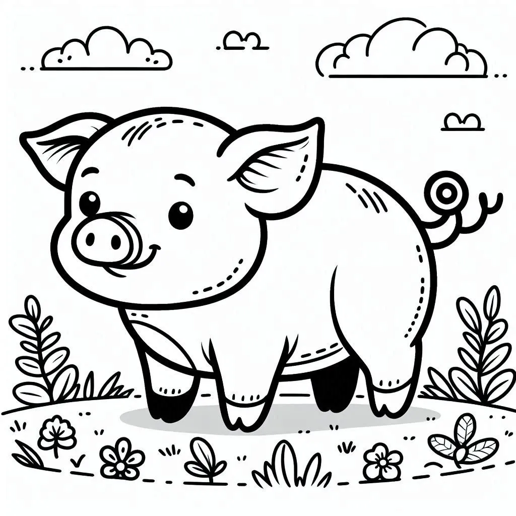 Dibujos para colorear e imprimir Pig