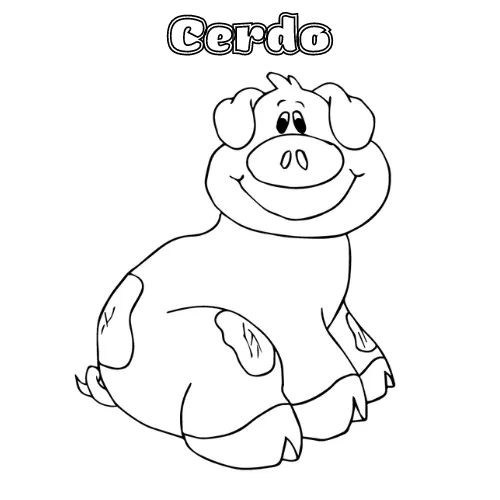 Dibujos para colorear e imprimir Pig