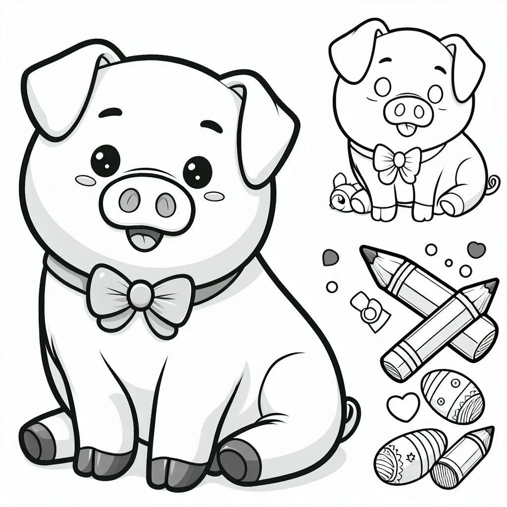 Dibujos para colorear e imprimir Pig