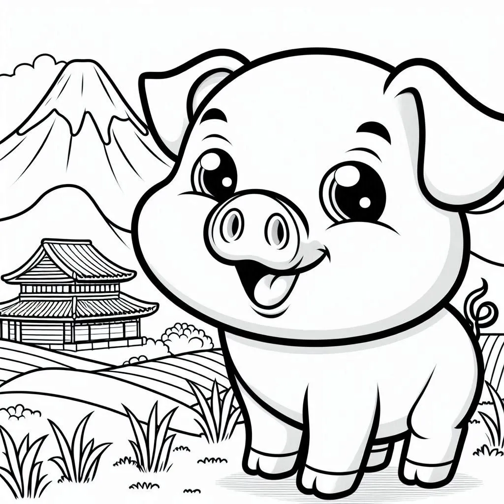 Dibujos para colorear e imprimir Pig