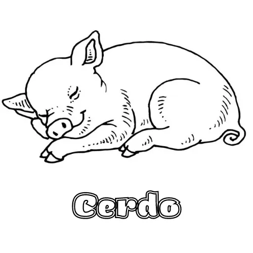 Dibujos para colorear e imprimir Pig