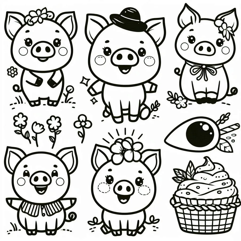 Dibujos para colorear e imprimir Pig