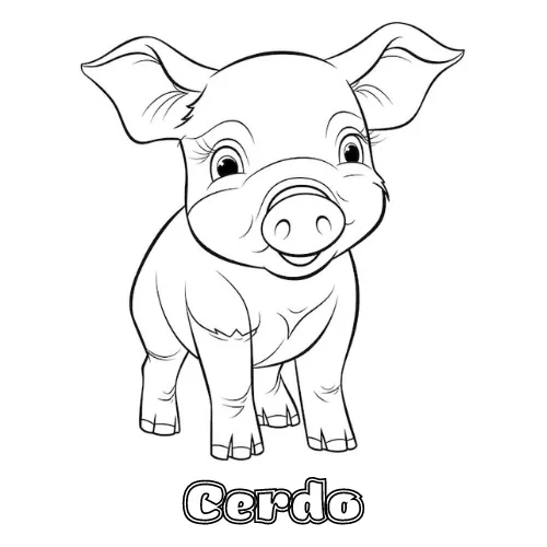 Dibujos para colorear e imprimir Pig