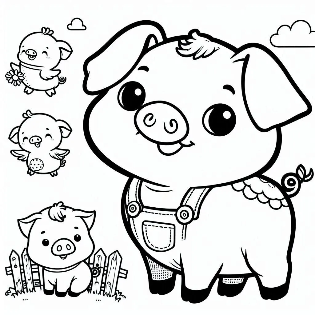 Dibujos para colorear e imprimir Pig