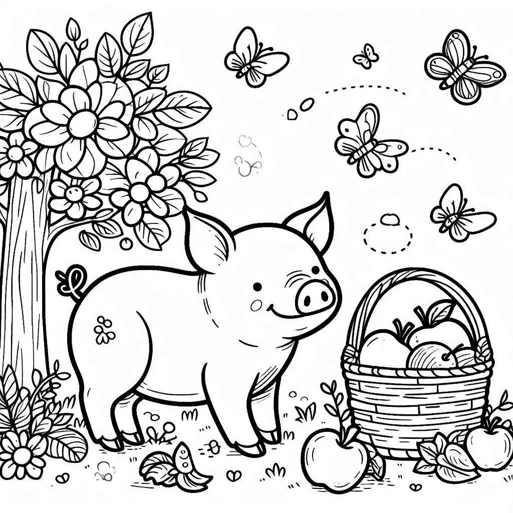 Dibujos para colorear e imprimir Pig