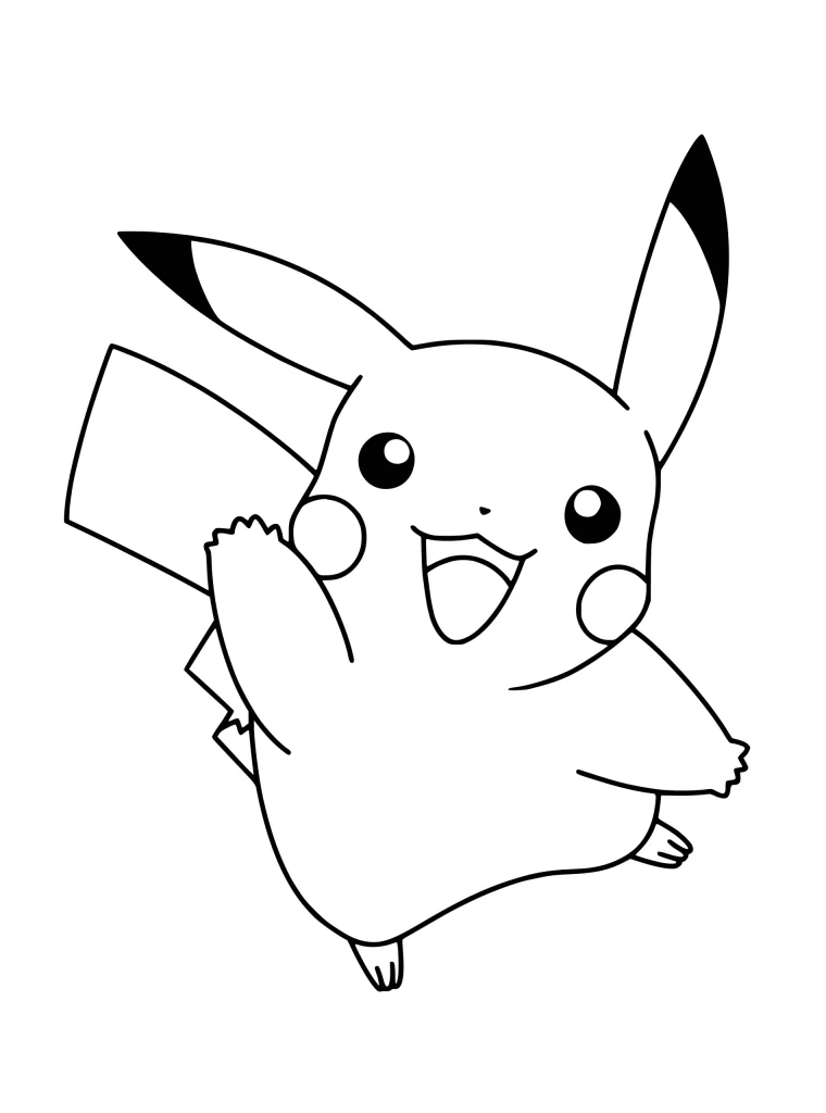 Pikachu coloring pages 18